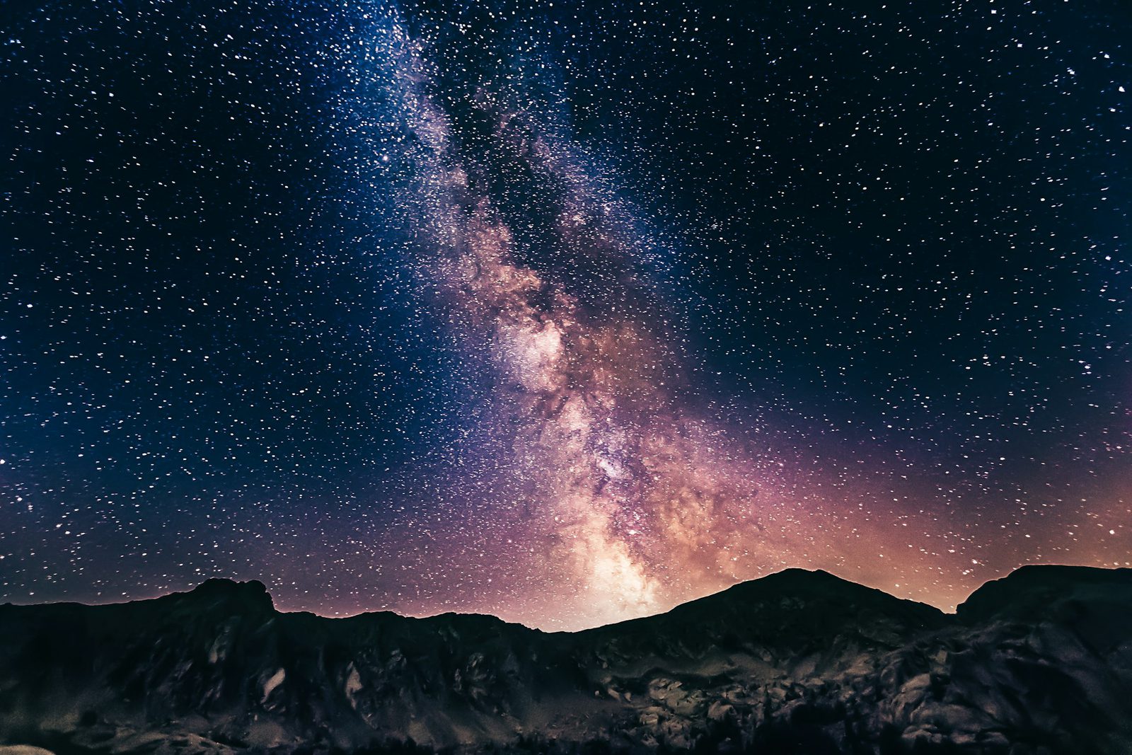 Night sky star field